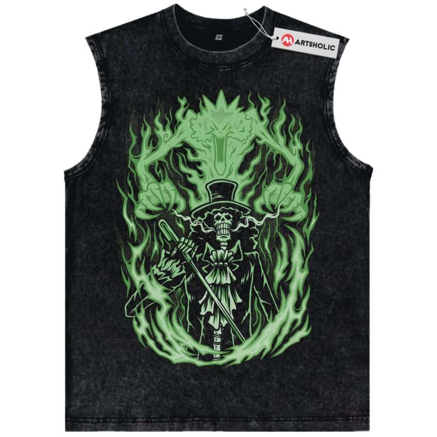 Alternative view of Brook Tank Top, One Piece Tank Top, Anime Tank Top, Vintage Tank Top