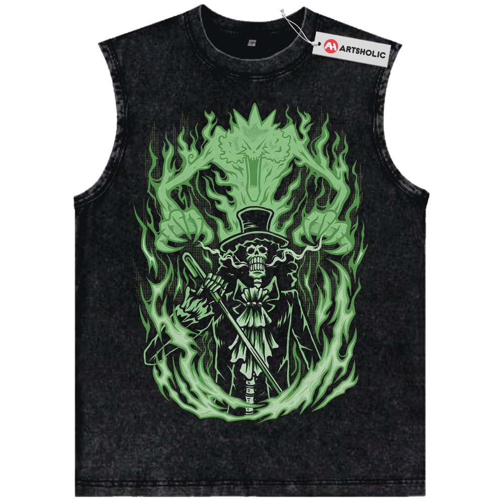 Brook Tank Top, One Piece Tank Top, Anime Tank Top, Vintage Tank Top