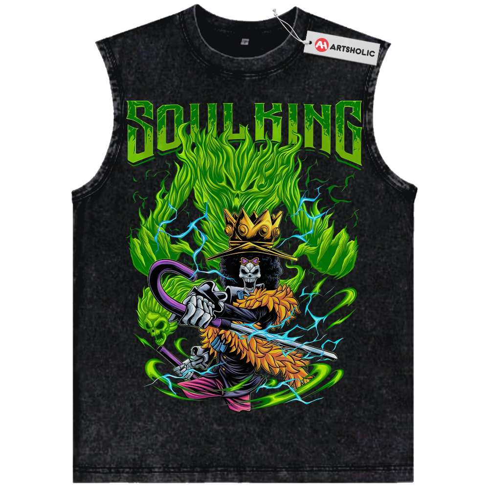 Brook Tank Top, One Piece Tank Top, Anime Tank Top, Vintage Tank Top