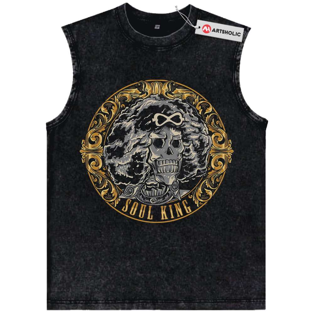 Brook Tank Top, One Piece Tank Top, Anime Tank Top, Vintage Tank Top