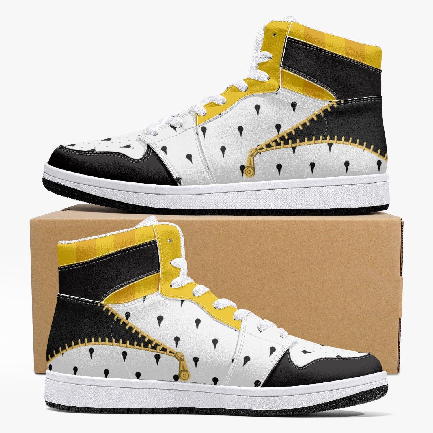Bruno Bucciarati Jojo's Bizarre Adventure Custom Sneaker Mid 1 Basketball Shoes - Otaku Hall