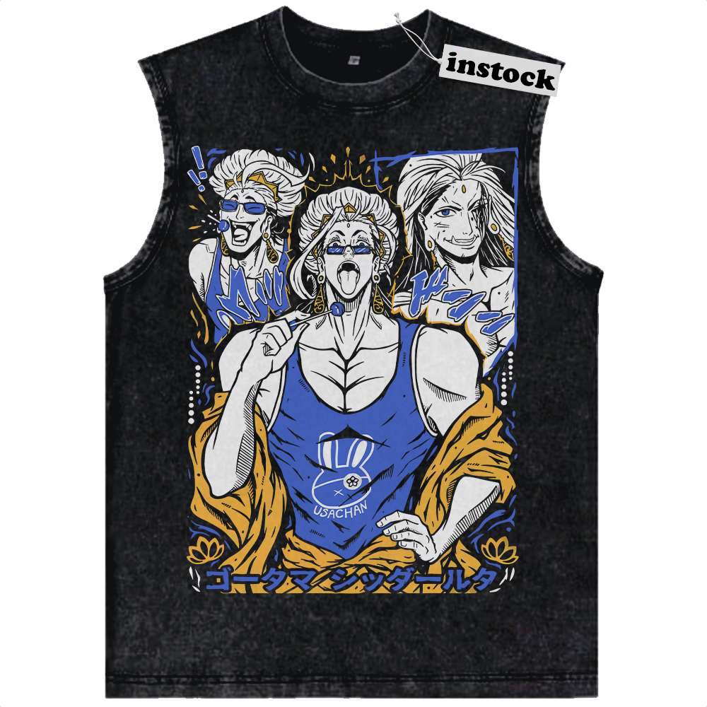 Buddha Tank Top, Record of Ragnarok Tank Top, Anime Tank Top, Vintage Tank Top