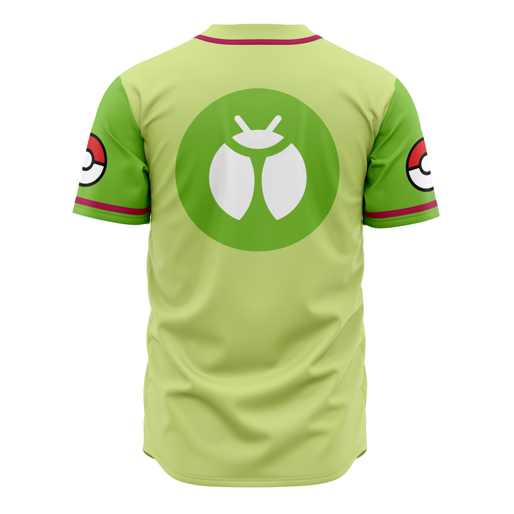 Alternative view of Bug Bites Bug Type Pokemon Baseball Jersey