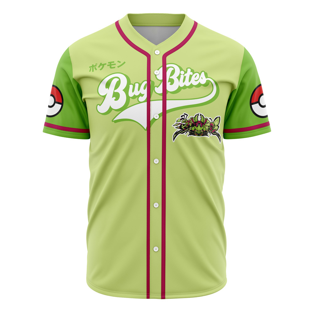 Bug Type Pokemon Custom Baseball Jersey - Otaku Hall