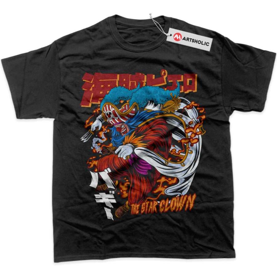 Alternative view of Buggy Shirt, One Piece Shirt, Anime Shirt, Graphic T-Shirt