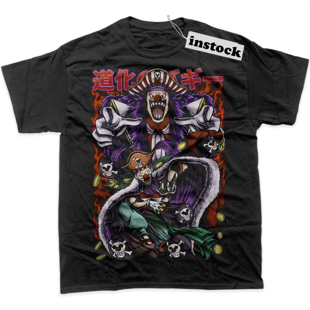 Buggy Shirt, One Piece Shirt, Anime Shirt, Graphic Tee