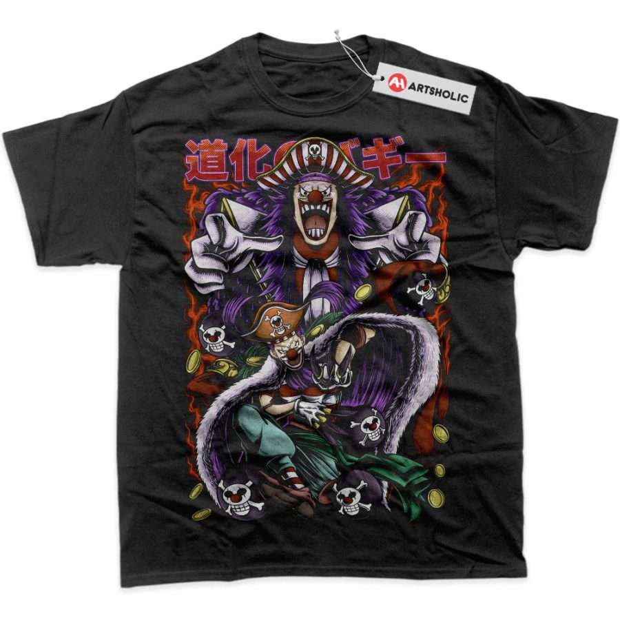 Alternative view of Buggy Shirt, One Piece Shirt, Anime Shirt, Graphic Tee