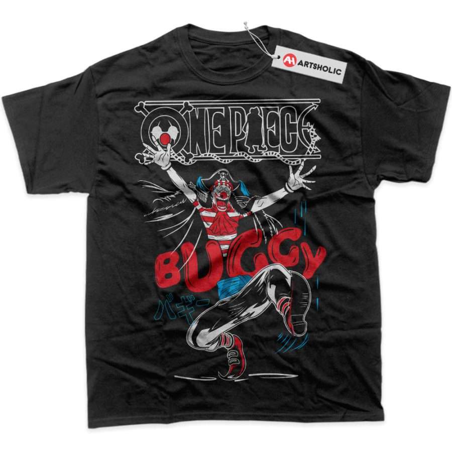 Alternative view of Buggy Shirt, One Piece Shirt, Anime Shirt, Graphic Tee