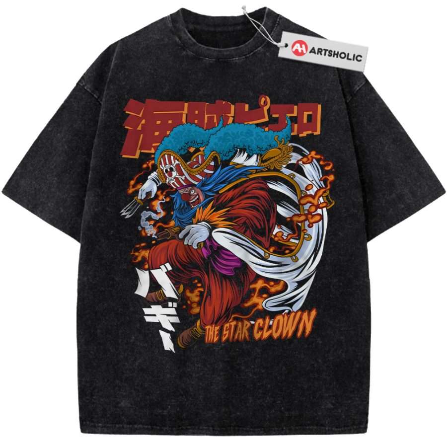 Alternative view of Buggy Shirt, One Piece Shirt, Anime Shirt, Vintage T-Shirt