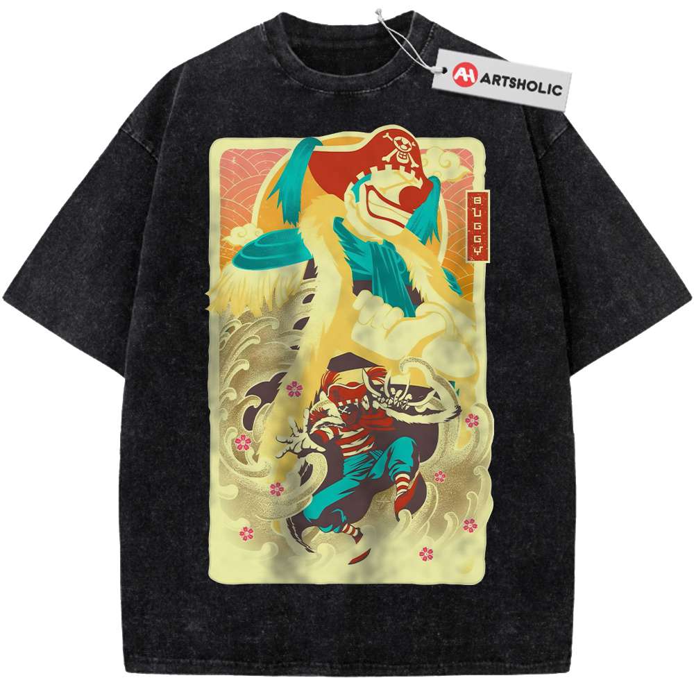 Alternative view of Buggy Shirt, One Piece Shirt, Anime Shirt, Vintage T-Shirt