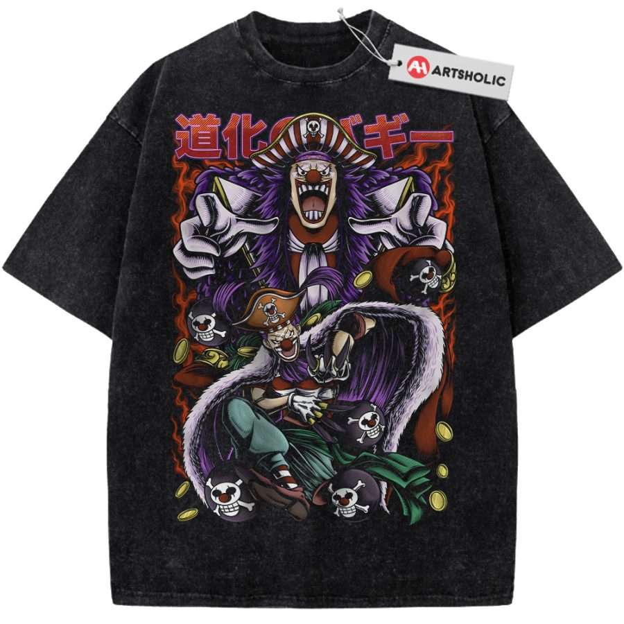 Alternative view of Buggy Shirt, One Piece Shirt, Anime Shirt, Vintage Tee