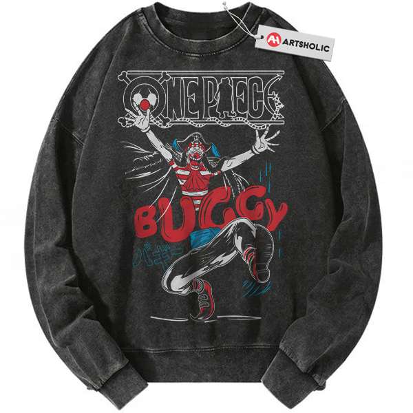 Buggy Sweatshirt, One Piece Sweatshirt, Anime Sweatshirt, Vintage Sweatshirt