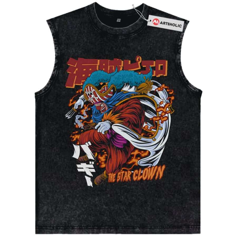 Alternative view of Buggy Tank Top, One Piece Tank Top, Anime Tank Top, Vintage Tank Top