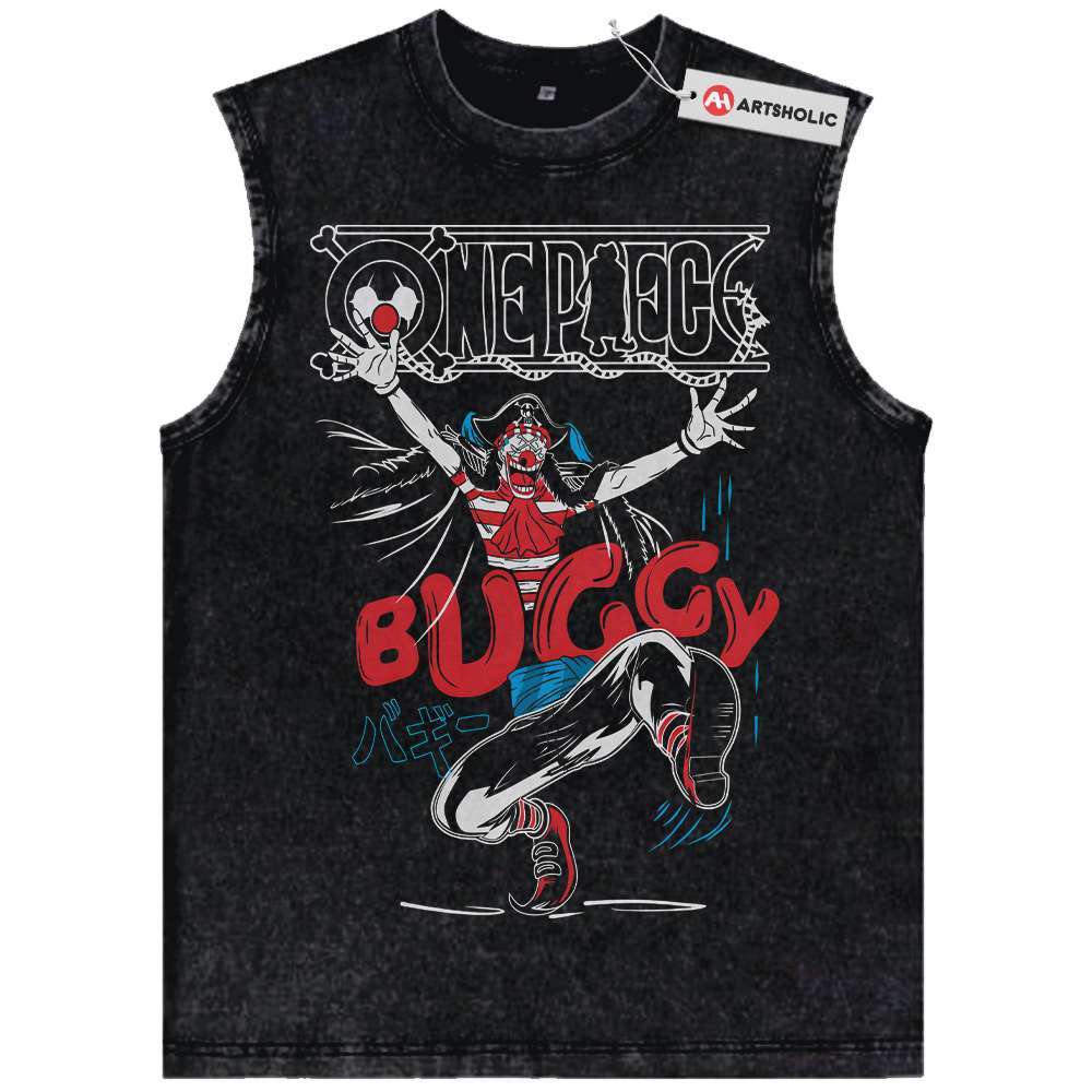 Buggy Tank Top, One Piece Tank Top, Anime Tank Top, Vintage Tank Top