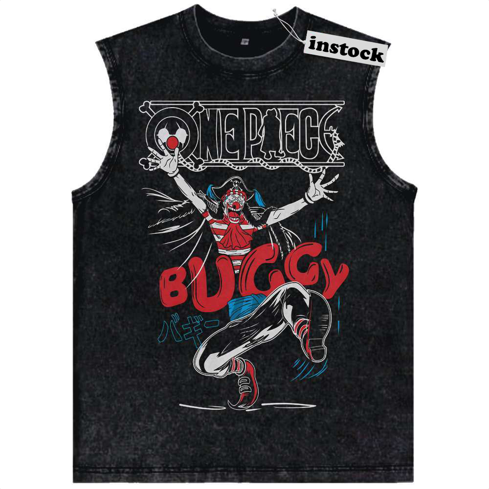 Buggy Tank Top, One Piece Tank Top, Anime Tank Top, Vintage Tank Top