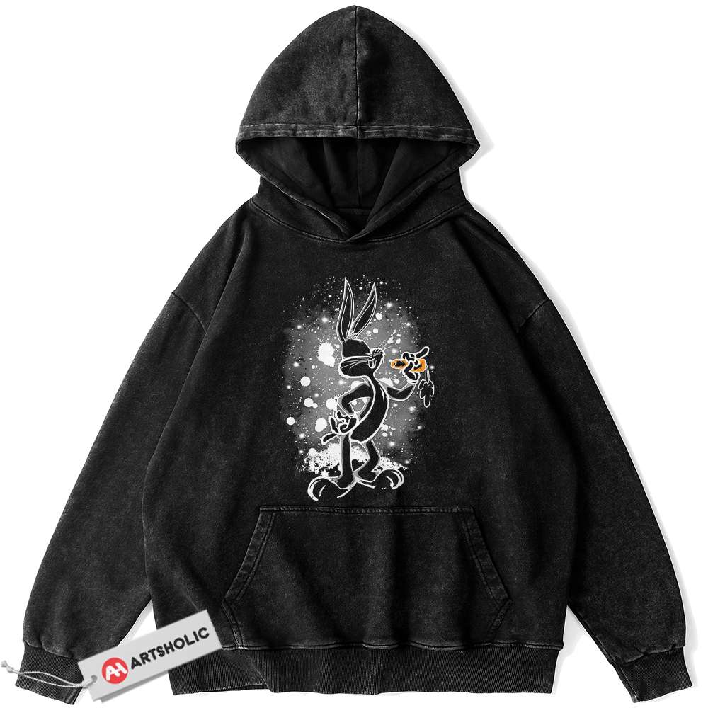 Bugs Bunny Hoodie, Looney Tunes Hoodie, Animated Hoodie, Vintage Hoodie	Cartoon & Animated, Looney Tunes