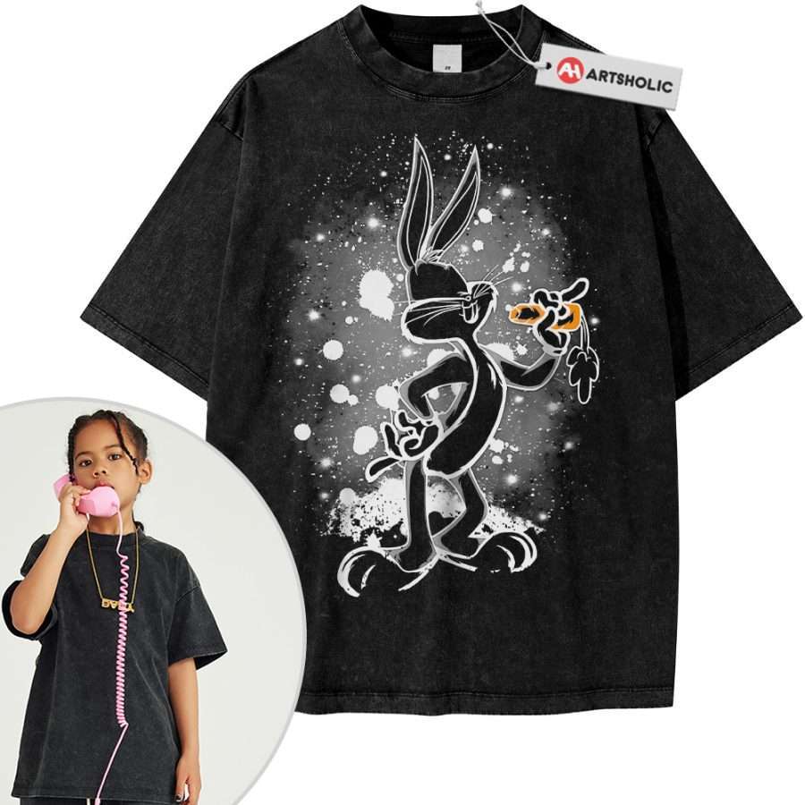 Alternative view of Bugs Bunny Shirt For Kids, Looney Tunes Shirt For Kids, Animated Shirt For Kids, Vintage Tee For Kids