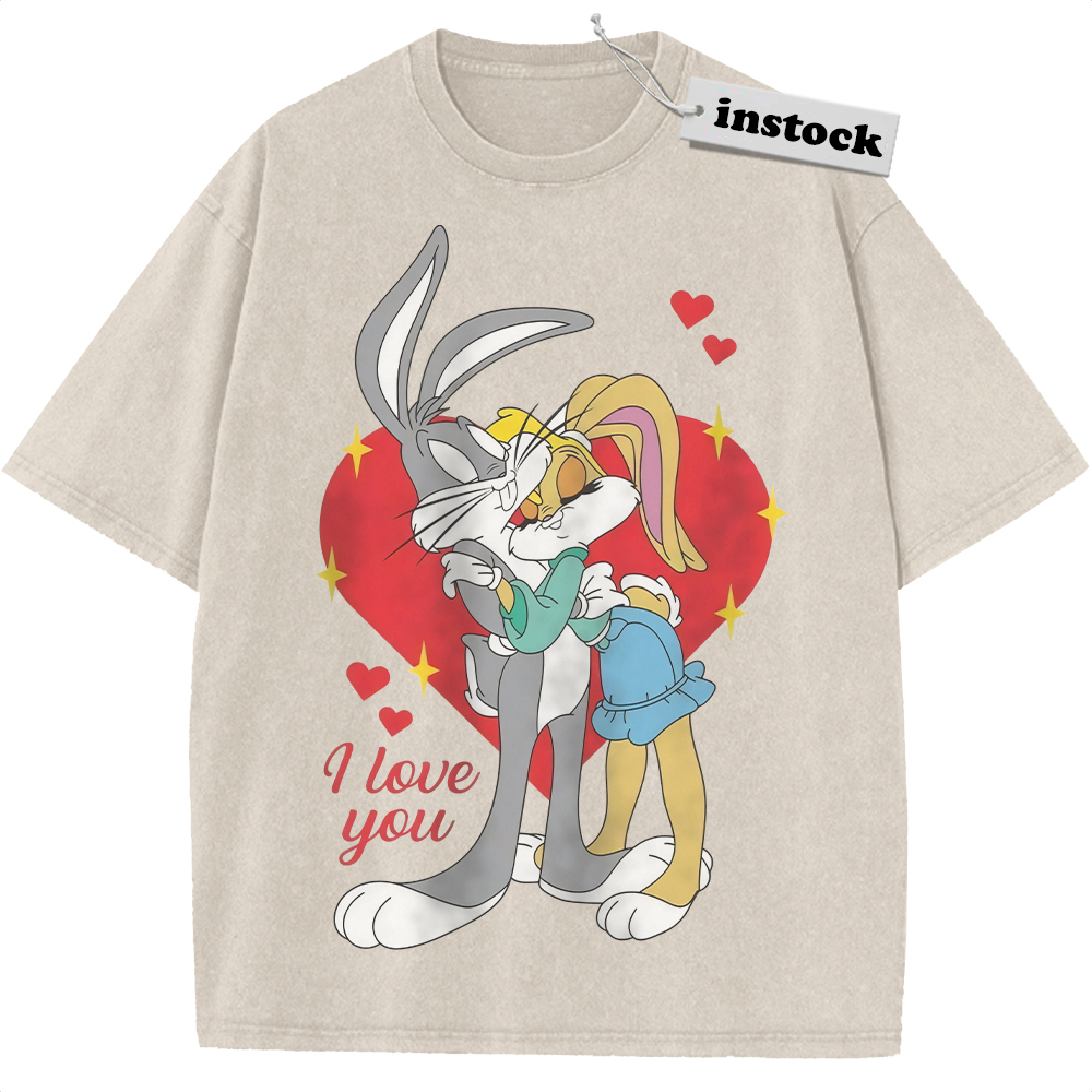 Bugs Bunny Shirt, Looney Tunes Shirt, Valentine's Day Shirt, Animated Shirt, Vintage Tee