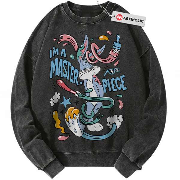 Bugs Bunny Sweatshirt, Looney Tunes Sweatshirt, Cartoon Sweatshirt, Vintage Sweater