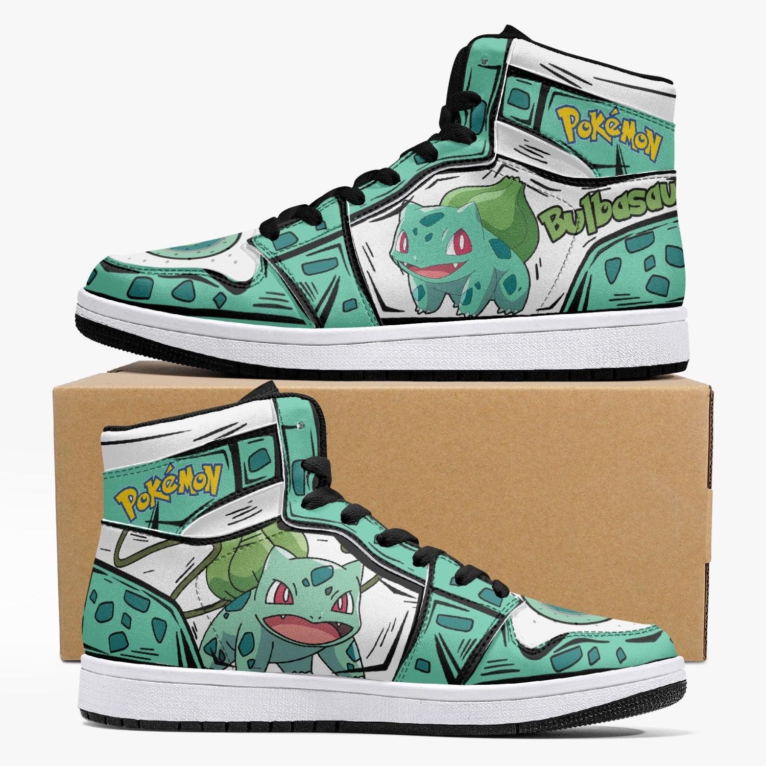 Bulbasaur Pokemon 2 Custom Sneaker Mid 1 Basketball Shoes - Otaku Hall