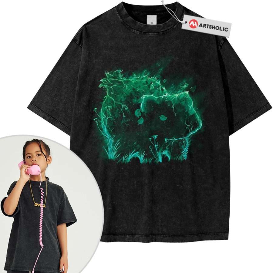 Alternative view of Bulbasaur Shirt For Kids, Pokemon Shirt For Kids, Anime Shirt For Kids, Vintage T-Shirt For Kids