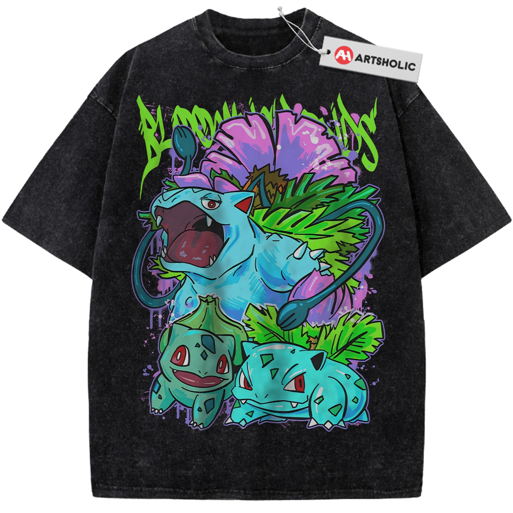 Bulbasaur Shirt, Ivysaur Shirt, Venusaur Shirt, Anime Shirt, Vintage Tee