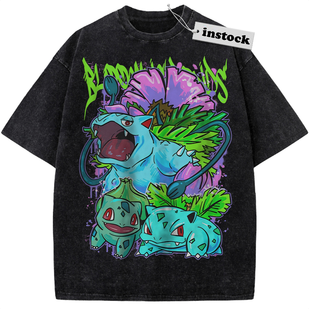 Bulbasaur Shirt, Ivysaur Shirt, Venusaur Shirt, Anime Shirt, Vintage Tee