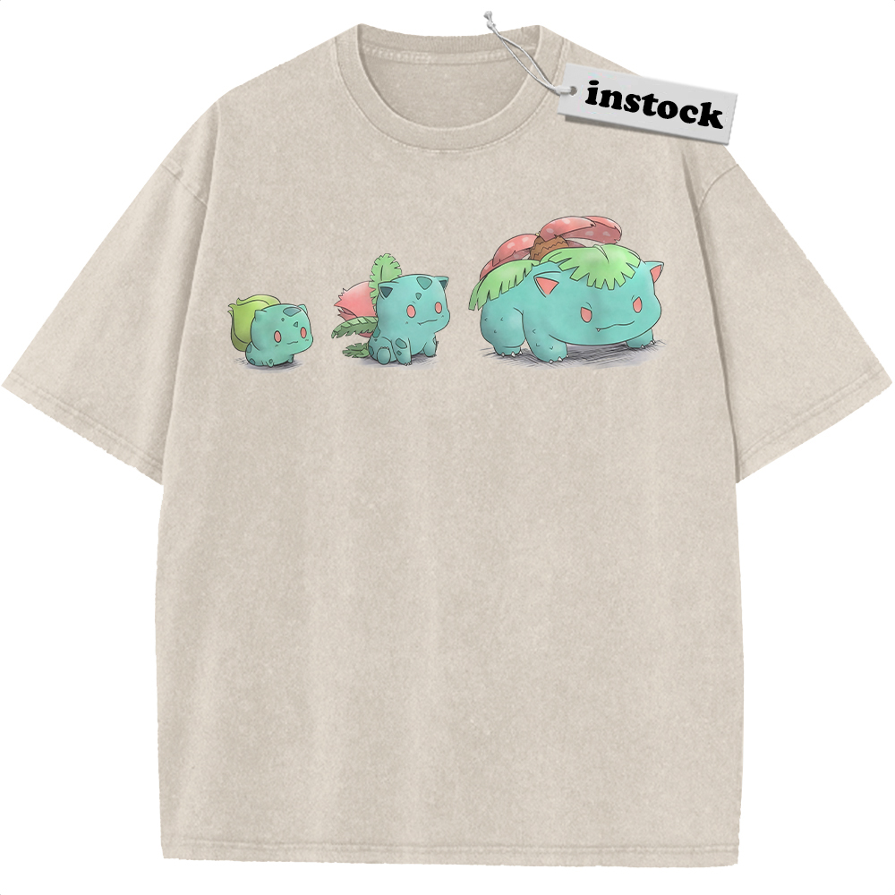 Bulbasaur Shirt, Ivysaur Shirt, Venusaur Shirt, Pokemon Shirt, PKM Shirt, Anime Shirt, Vintage T-Shirt