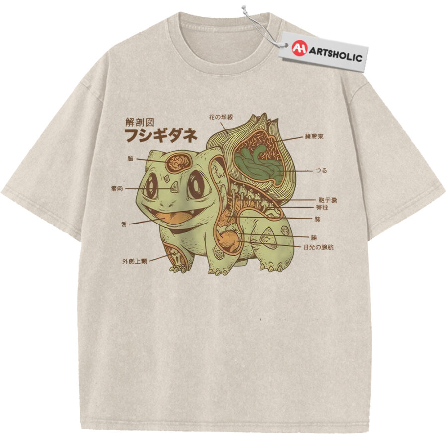 Alternative view of Bulbasaur Shirt, Pokemon Shirt, PKM Shirt, Anime Shirt, Vintage T-Shirt