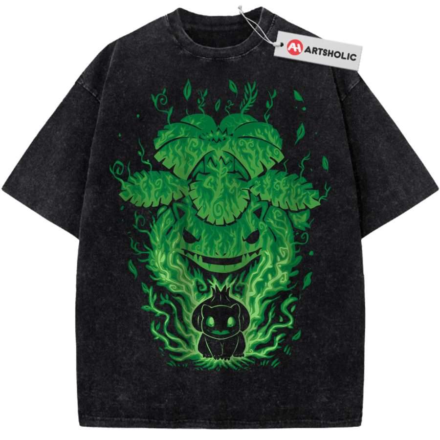 Alternative view of Bulbasaur Shirt, Pokemon shirt, Venusaur Shirt, Anime Shirt, Vintage Tee