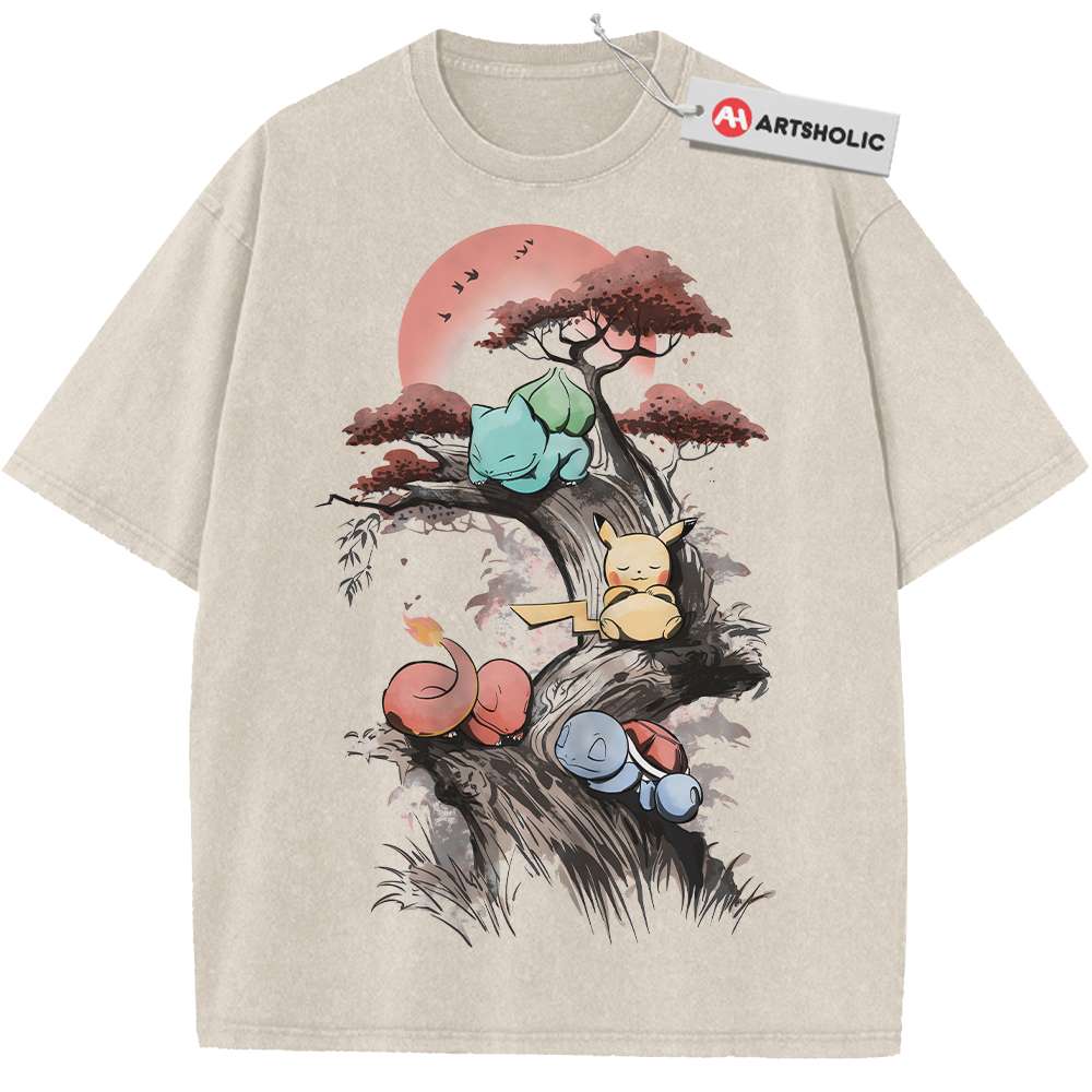 Bulbasaur Shirt, Squirtle Shirt, Charmander Shirt, Pikachu Shirt, Pokemon shirt, Anime Shirt, Vintage Tee