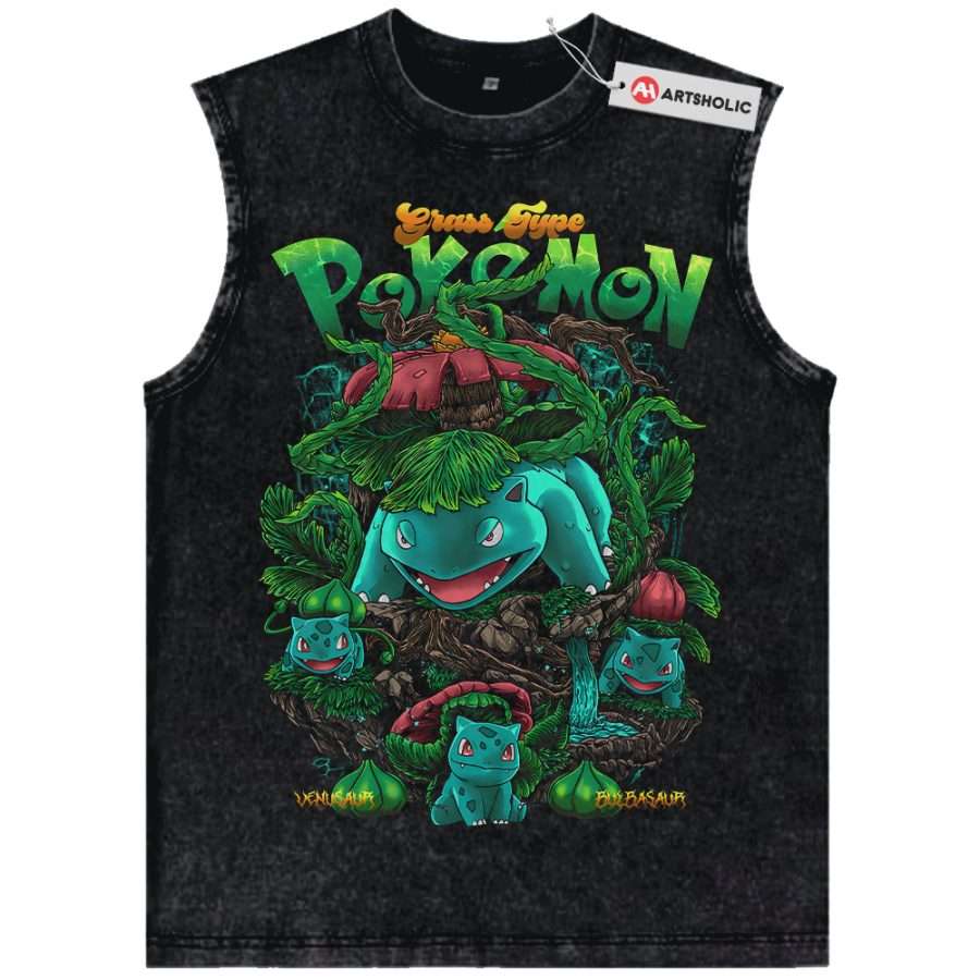 Alternative view of Bulbasaur Tank Top, Ivysaur Tank Top, Venusaur Tank Top, Pokemon Tank Top, Anime Tank Top, Vintage Tank Top