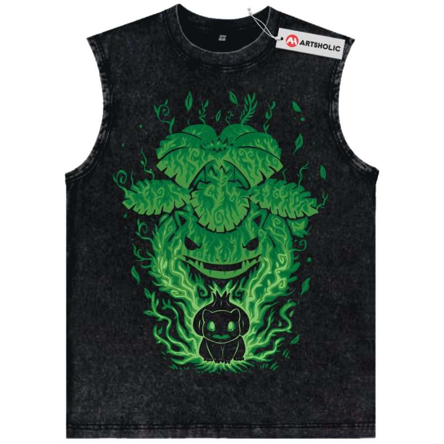 Alternative view of Bulbasaur Tank Top, Venusaur Tank Top, Pokemon Tank Top, Anime Tank Top, Vintage Tank Top