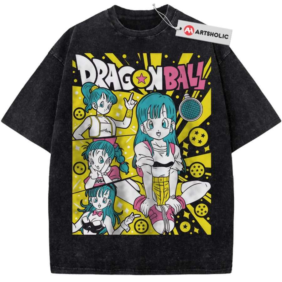 Alternative view of Bulma Shirt, Dragon Ball Shirt, Anime Shirt, Vintage Tee