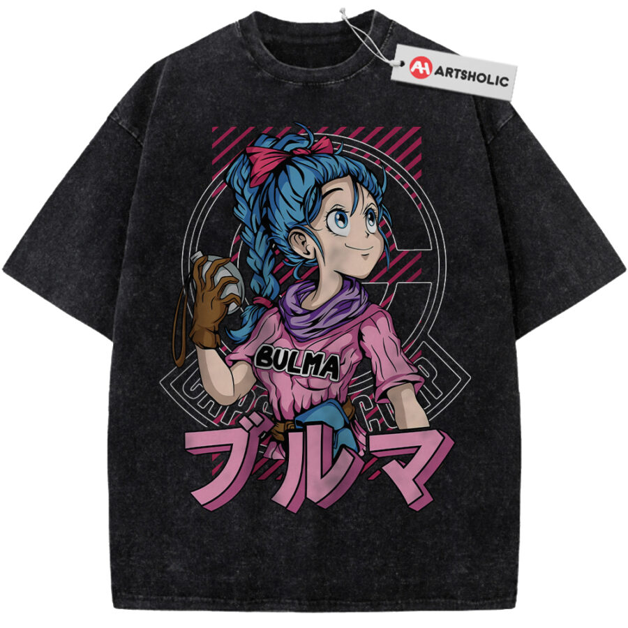 Alternative view of Bulma Shirt, Dragon Ball Shirt, DBZ Shirt, Anime Shirt, Vintage Tee