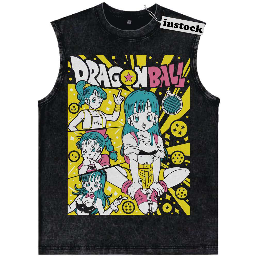 Bulma Tank Top, Dragon Ball Tank Top, Anime Tank Top, Vintage Tank Top