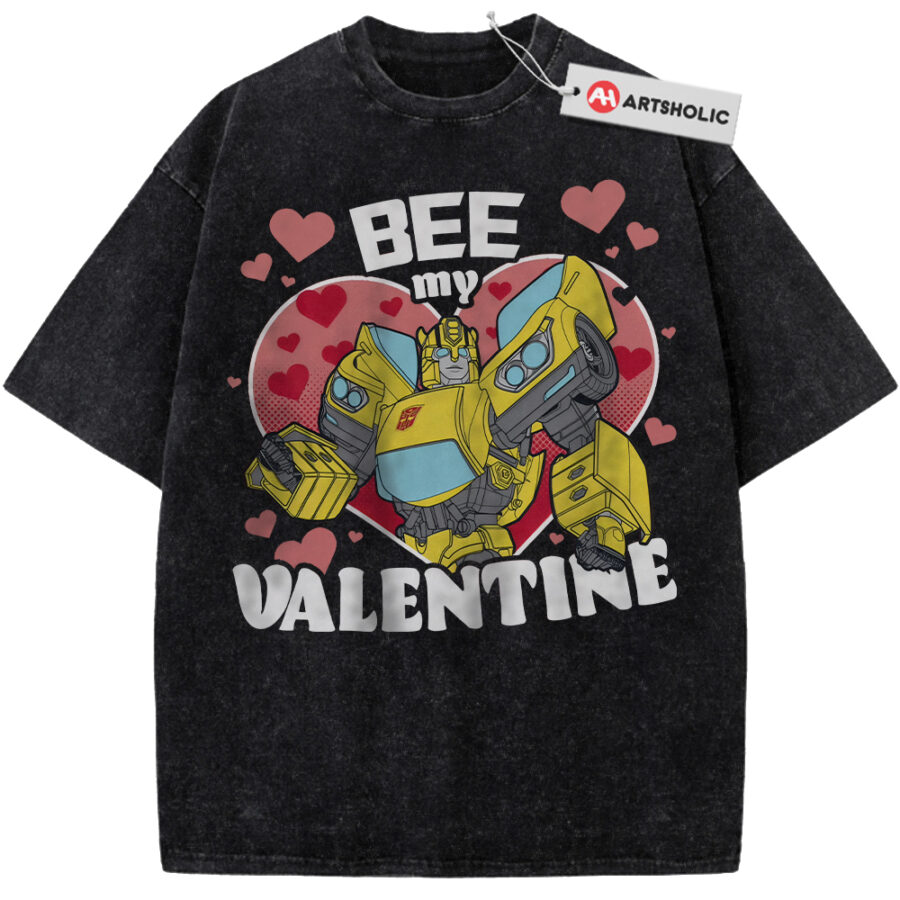 Alternative view of Bumblebee Shirt, Transformers Shirt, Valentine's Day Shirt, Movie Shirt, Vintage Tee