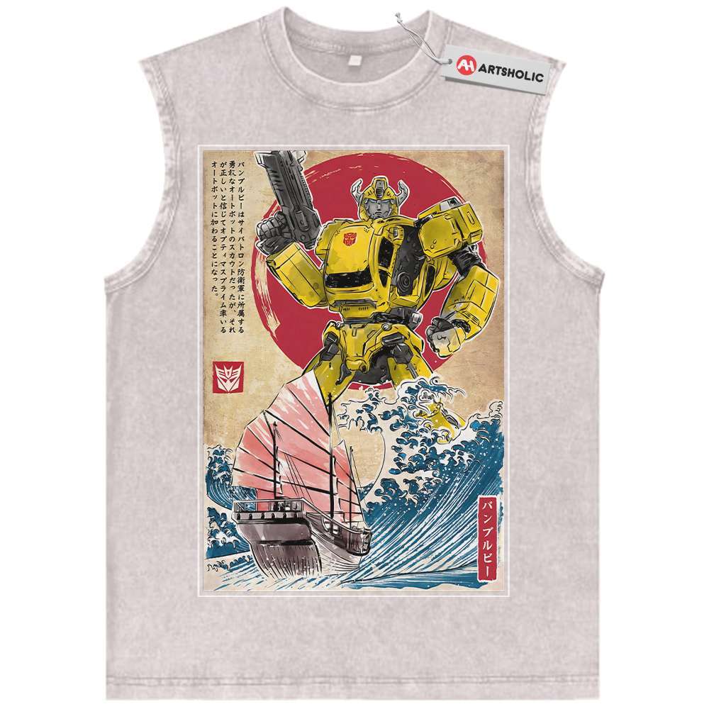 Alternative view of Bumblebee Tank Top, Transformers Tank Top, Movie Tank Top, Vintage Tank Top