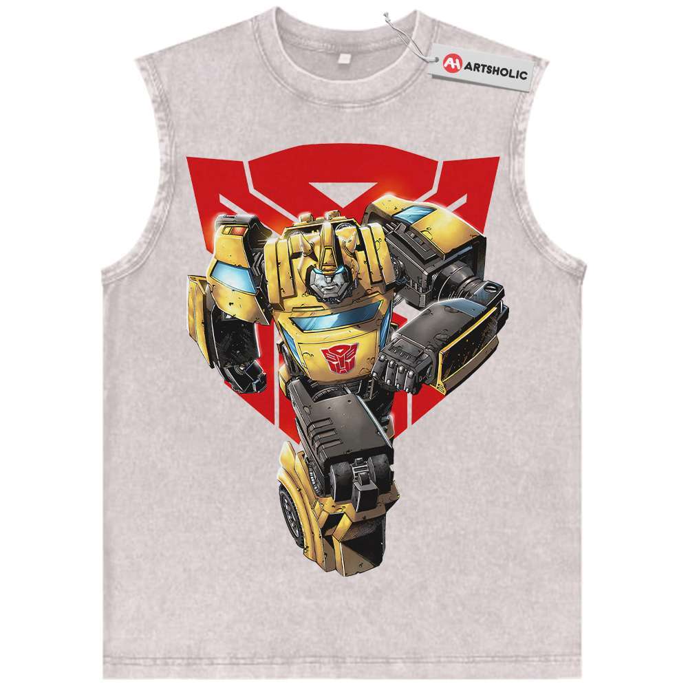 Alternative view of Bumblebee Tank Top, Transformers Tank Top, Movie Tank Top, Vintage Tank Top