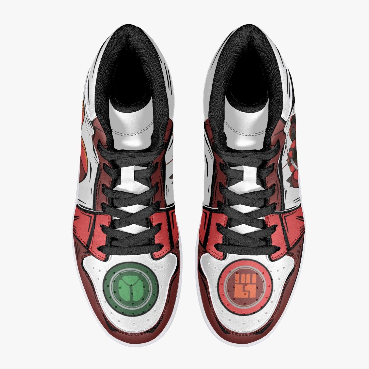 Alternative view of Buzzwole Pokemon Custom Sneaker Mid 1 Basketball Shoes - Otaku Hall
