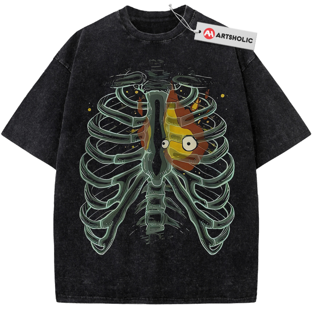 Calcifer Shirt, Howl's Moving Castle Shirt, Studio Ghibli Shirt, Anime Shirt, Vintage T-Shirt