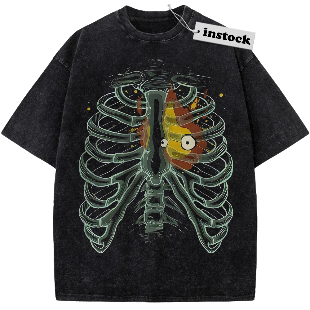 Calcifer Shirt, Howl's Moving Castle Shirt, Studio Ghibli Shirt, Anime Shirt, Vintage T-Shirt