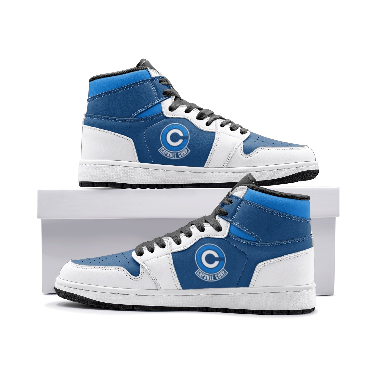 Capsule Corp Dragonball Z Custom Sneaker Mid 1 Basketball Shoes - Otaku Hall