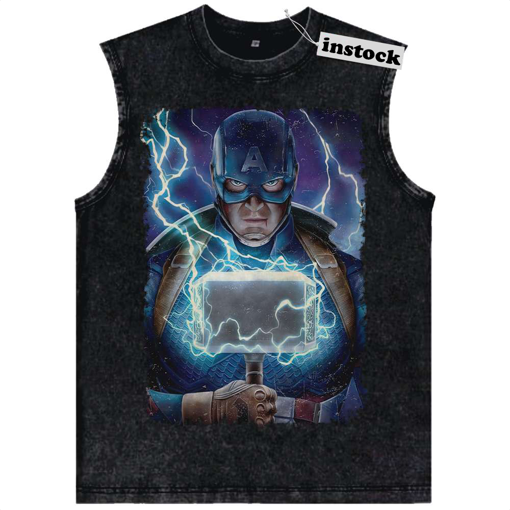 Captain America Tank Top, Marvel Comics Tank Top, Vintage Tank Top
