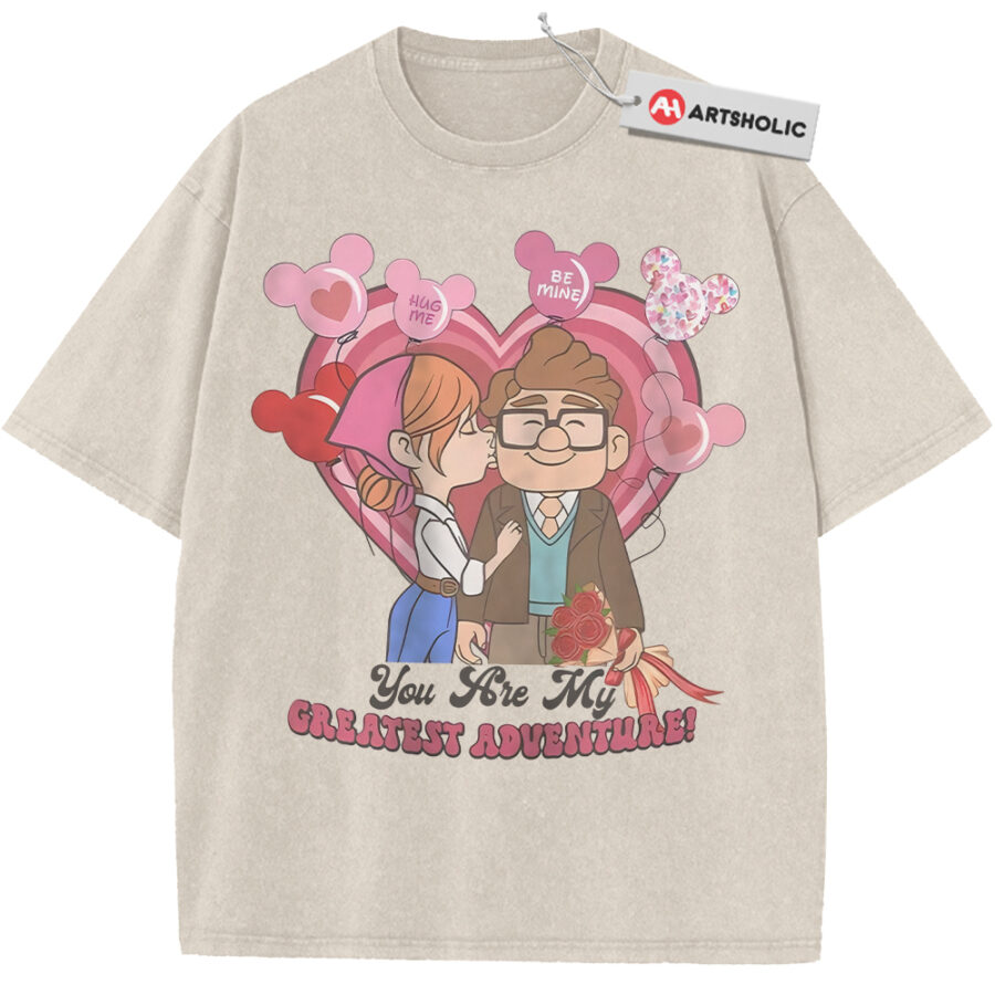 Alternative view of Carl and Ellie Shirt, UP Shirt, Valentine's Day Shirt, Animated Shirt, Vintage T-Shirt