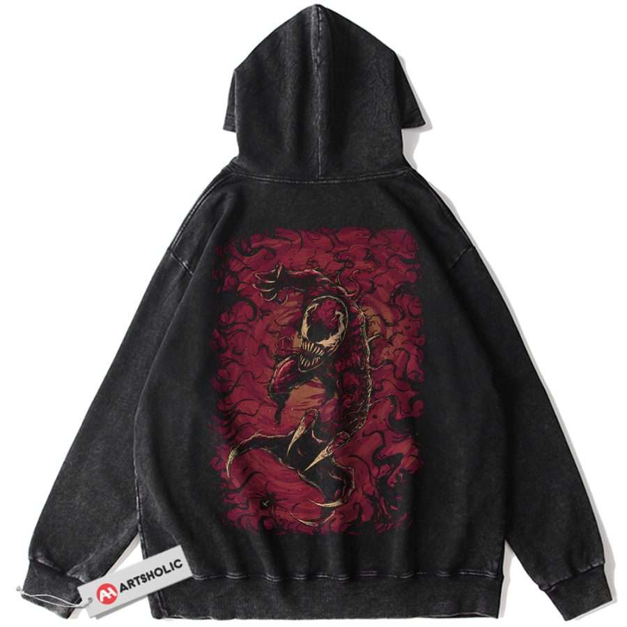 Alternative view of Carnage Hoodie, Marvel Comics Hoodie, Vintage Hoodie