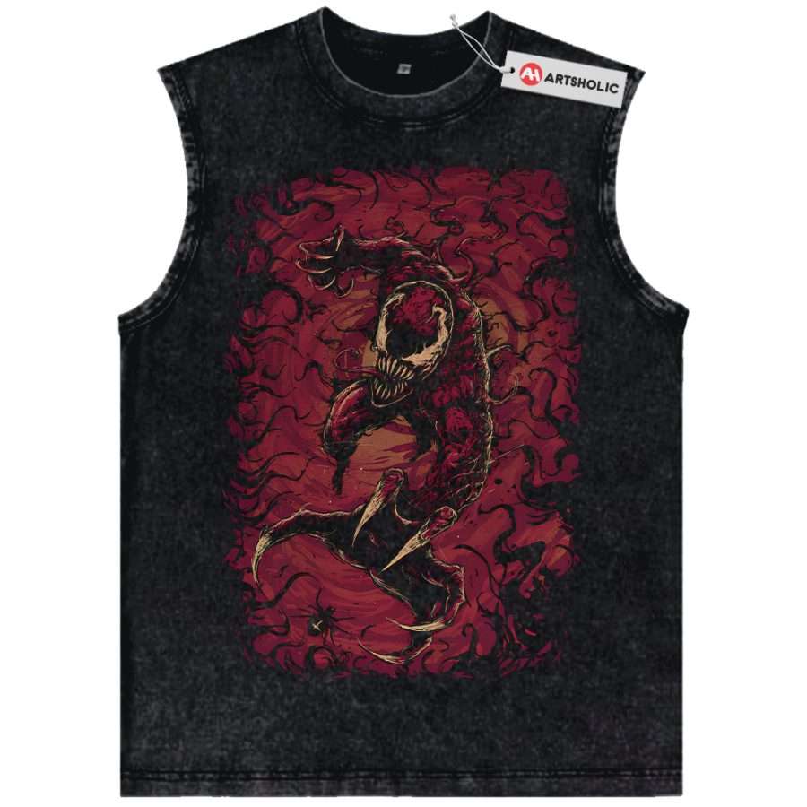Alternative view of Carnage Tank Top, Marvel Comics Tank Top, Vintage Tank Top