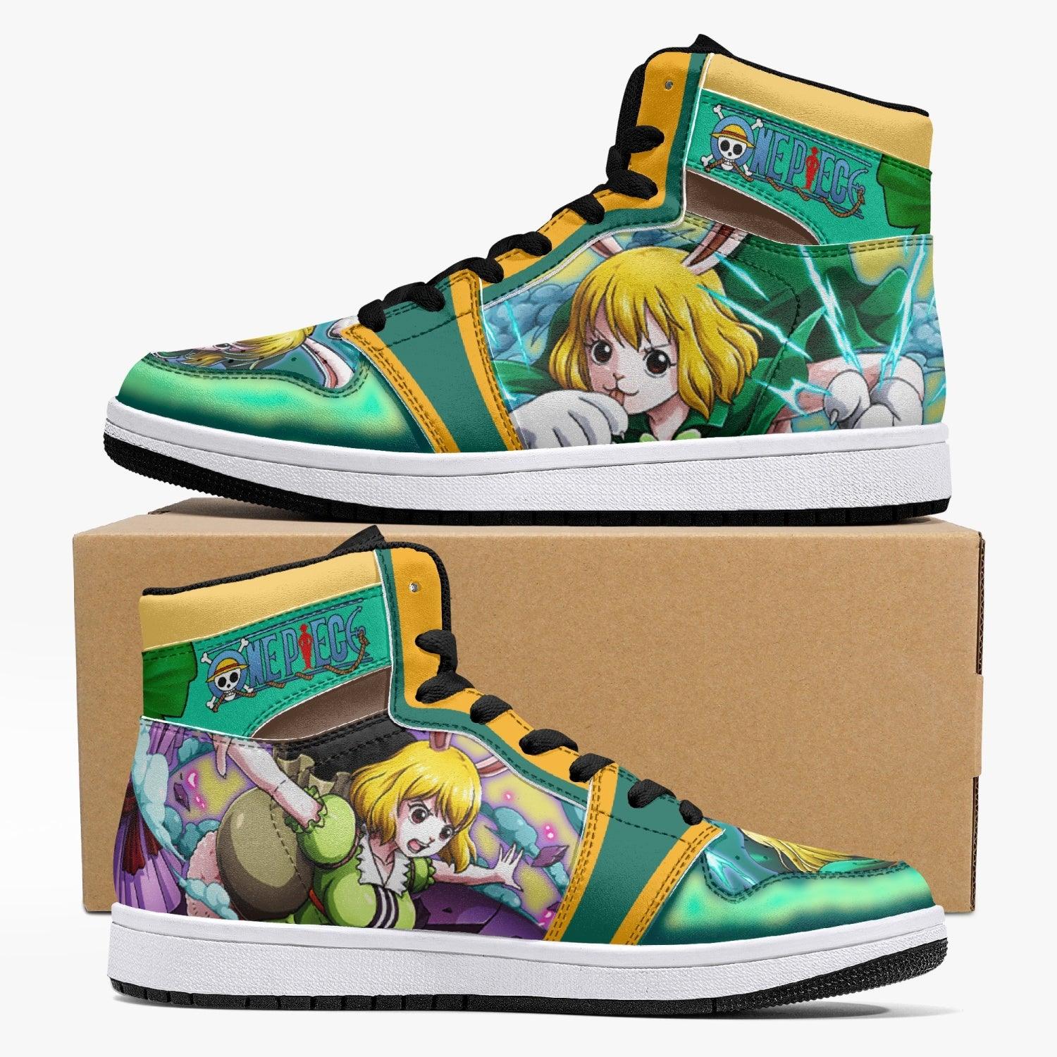 Carrot One Piece Custom Sneaker Mid 1 Basketball Shoes - Otaku Hall