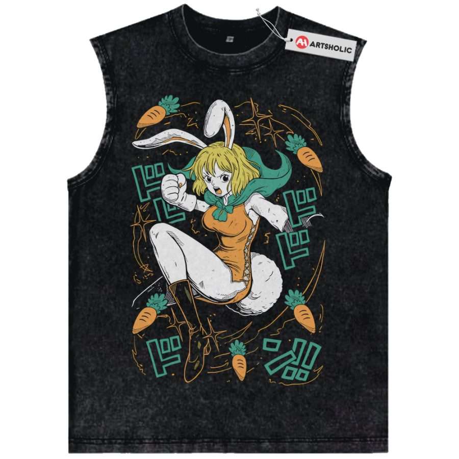 Alternative view of Carrot Tank Top, One Piece Tank Top, Anime Tank Top, Vintage Tank Top