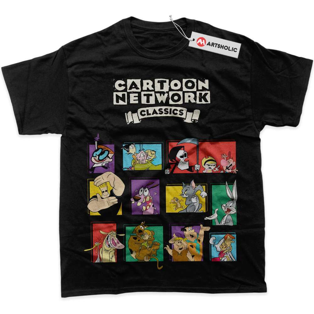 Alternative view of Cartoon Netword 90's Shirt, Animated Shirt, graphic Tee
